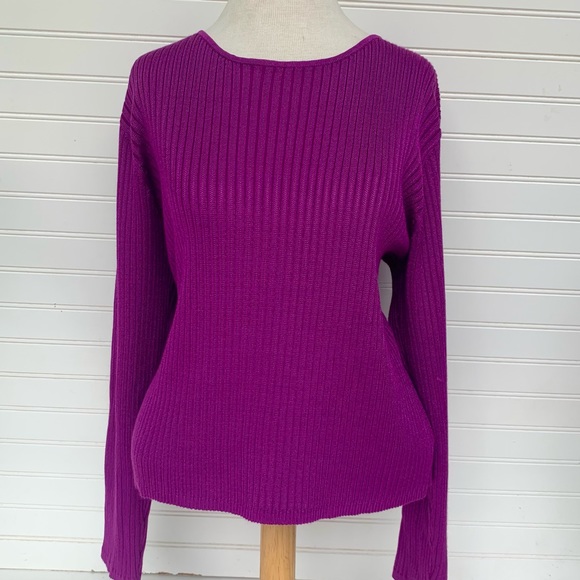 Sweaters | Vntage Liz Claiborne Purple 